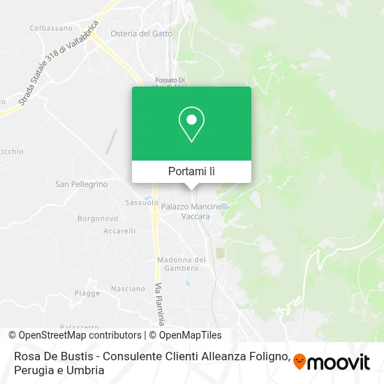 Mappa Rosa De Bustis - Consulente Clienti Alleanza Foligno