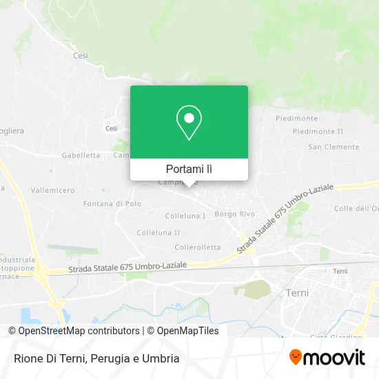 Mappa Rione Di Terni