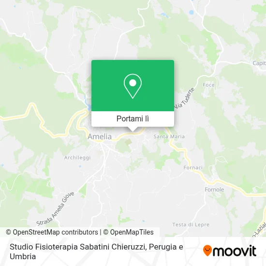 Mappa Studio Fisioterapia Sabatini Chieruzzi