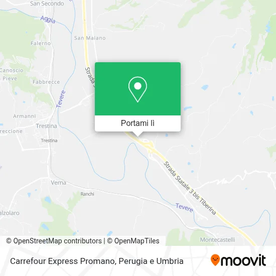 Mappa Carrefour Express Promano
