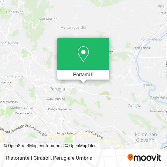 Mappa Ristorante I Girasoli