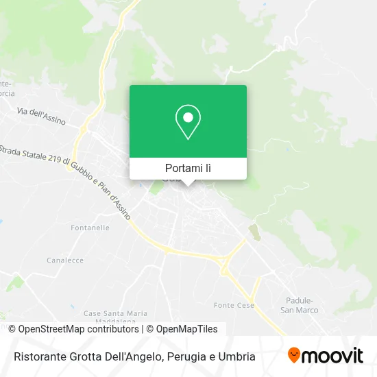 Mappa Ristorante Grotta Dell'Angelo