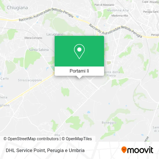 Mappa DHL Service Point