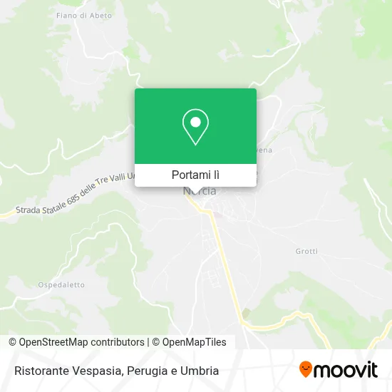 Mappa Ristorante Vespasia