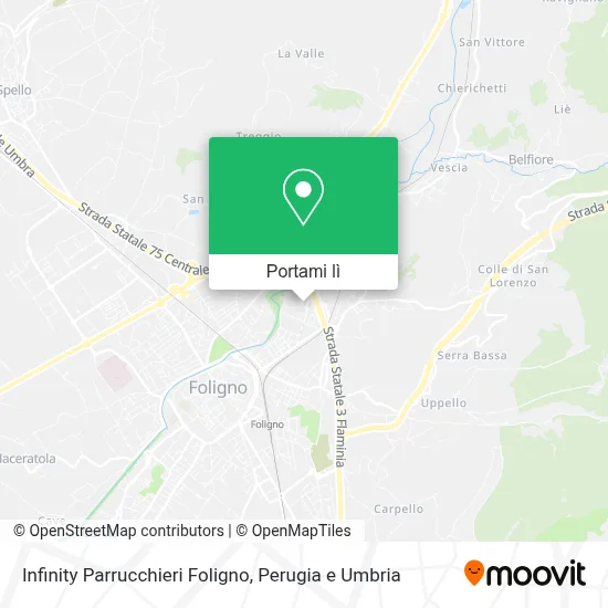 Mappa Infinity Parrucchieri Foligno