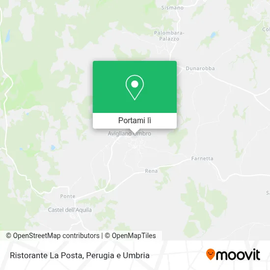 Mappa Ristorante La Posta