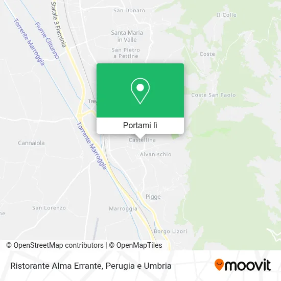 Mappa Ristorante Alma Errante