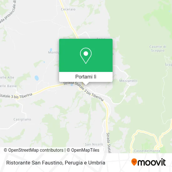 Mappa Ristorante San Faustino