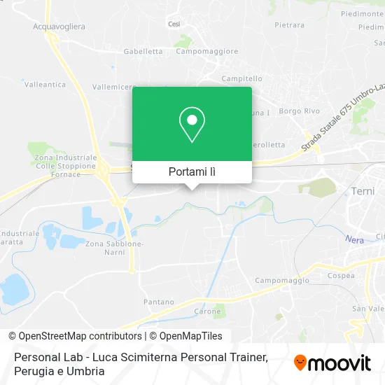 Mappa Personal Lab - Luca Scimiterna Personal Trainer
