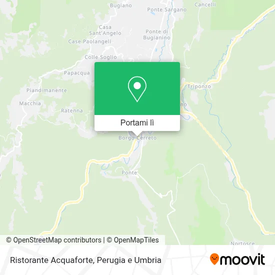 Mappa Ristorante Acquaforte