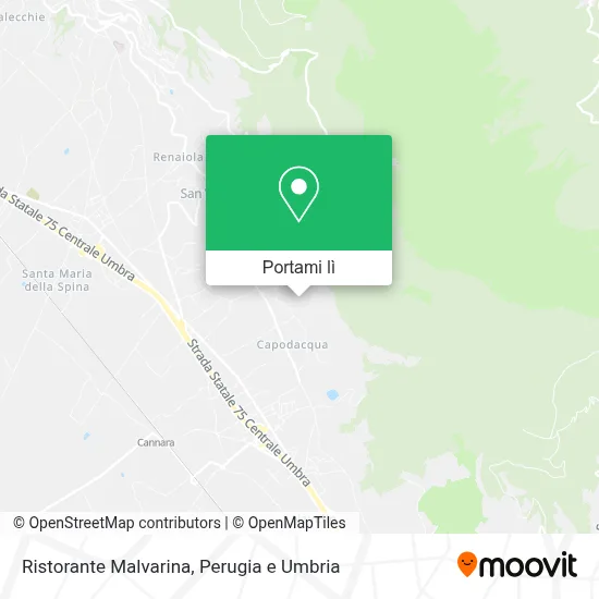 Mappa Ristorante Malvarina