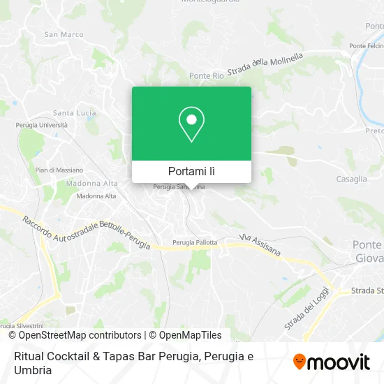 Mappa Ritual Cocktail & Tapas Bar Perugia