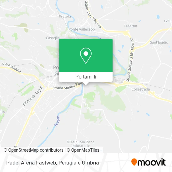 Mappa Padel Arena Fastweb