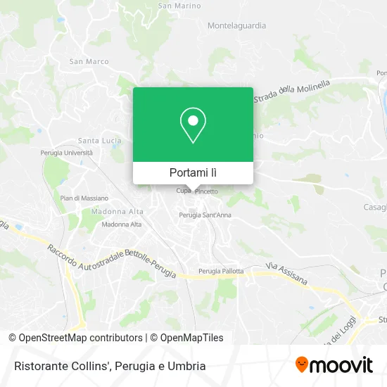 Mappa Ristorante Collins'
