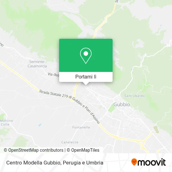 Mappa Centro Modella Gubbio