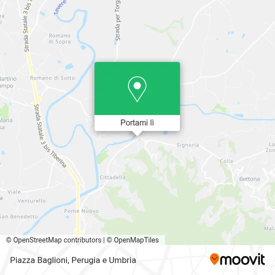 Mappa Piazza Baglioni