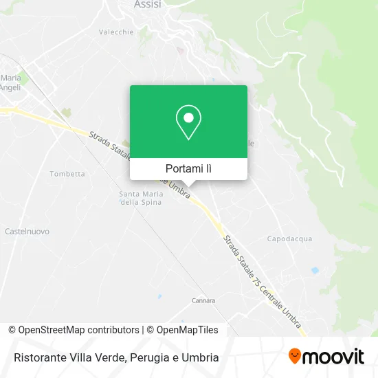 Mappa Ristorante Villa Verde