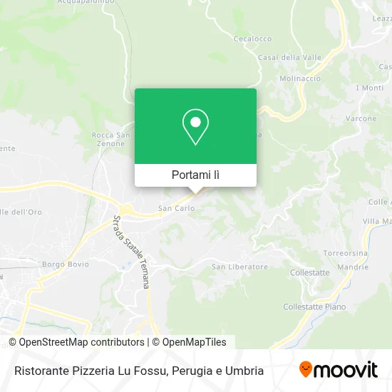 Mappa Ristorante Pizzeria Lu Fossu