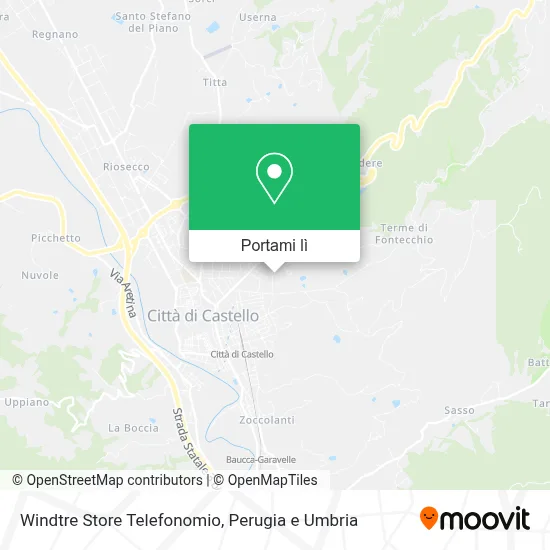 Mappa Windtre Store Telefonomio