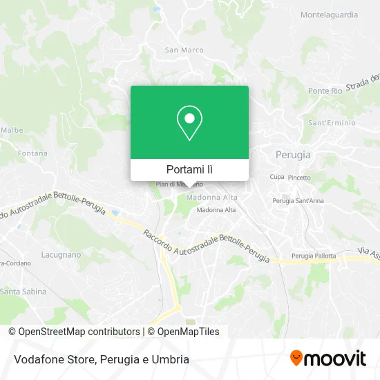 Mappa Vodafone Store