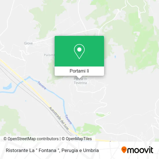 Mappa Ristorante La " Fontana "
