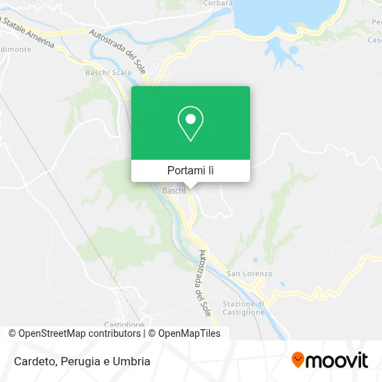 Mappa Cardeto