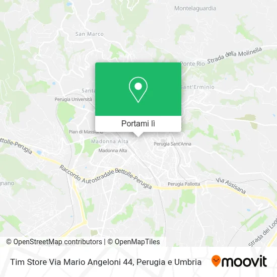 Mappa Tim Store Via Mario Angeloni 44