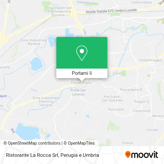 Mappa Ristorante La Rocca Srl