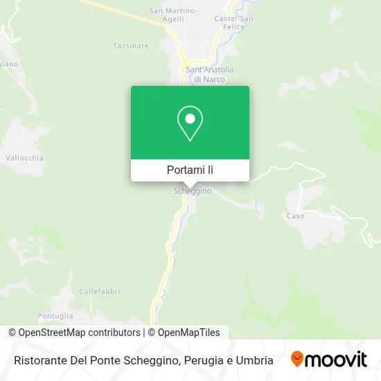 Mappa Ristorante Del Ponte Scheggino