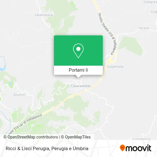 Mappa Ricci & Lisci Perugia