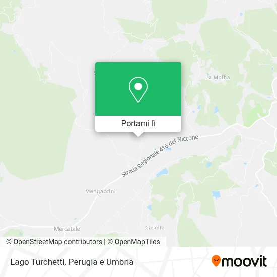 Mappa Lago Turchetti