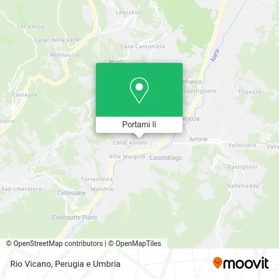 Mappa Rio Vicano