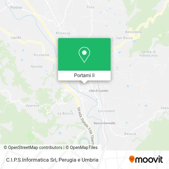 Mappa C.I.P.S.Informatica Srl