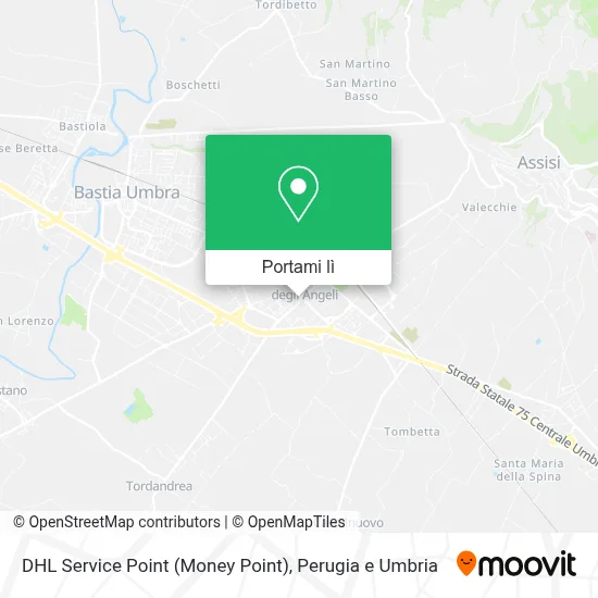 Mappa DHL Service Point (Money Point)