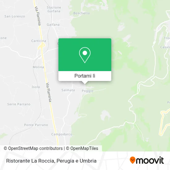Mappa Ristorante La Roccia