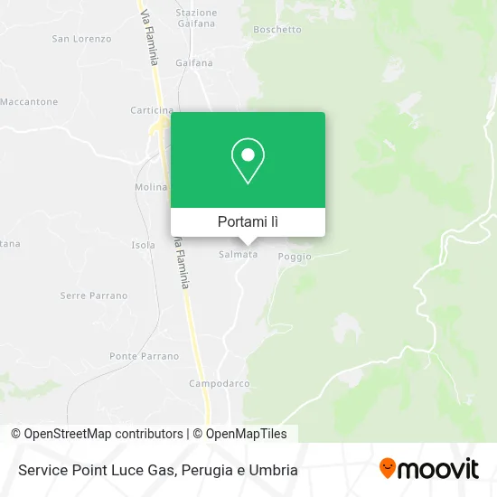 Mappa Service Point Luce Gas