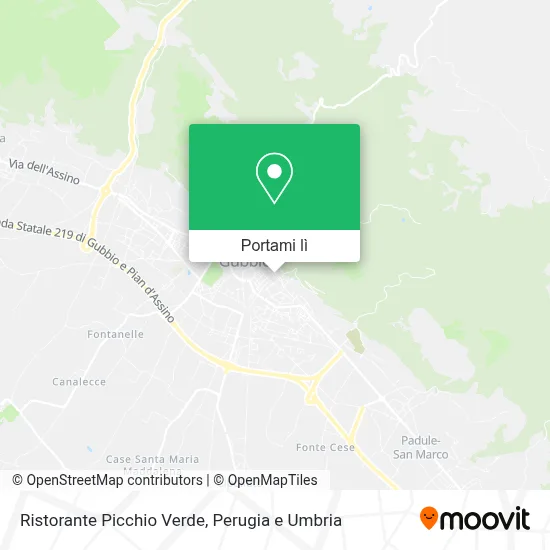 Mappa Ristorante Picchio Verde