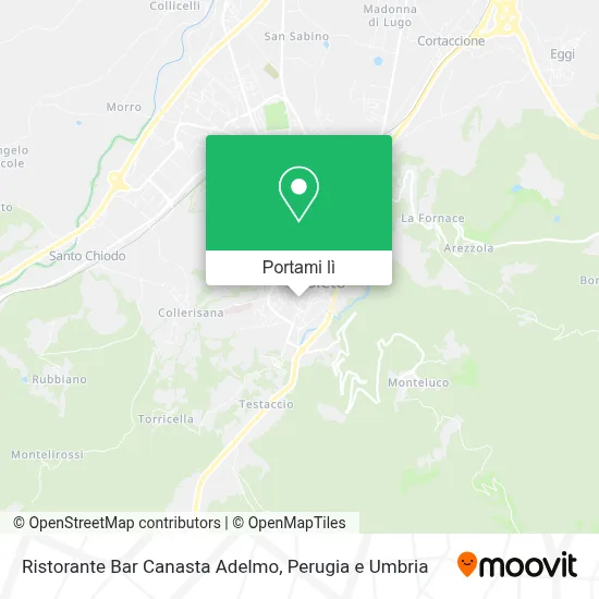 Mappa Ristorante Bar Canasta Adelmo