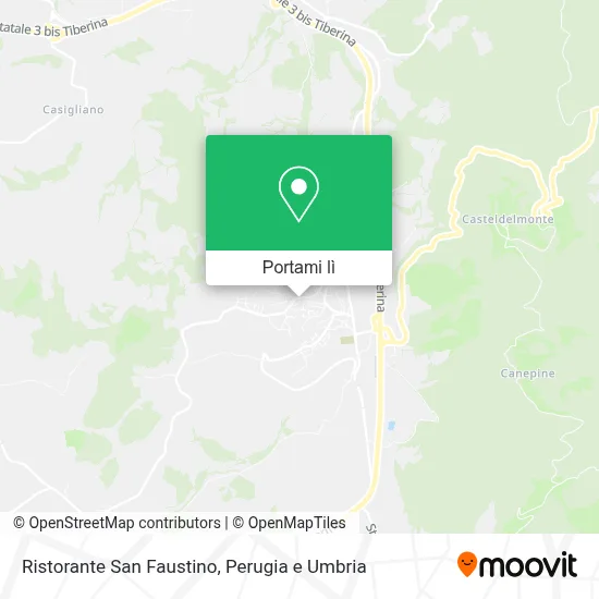 Mappa Ristorante San Faustino
