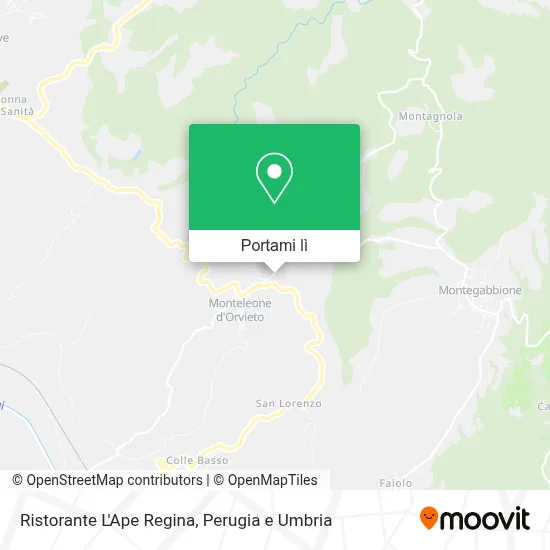 Mappa Ristorante L'Ape Regina