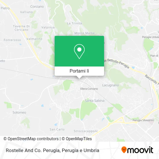 Mappa Rostelle And Co. Perugia