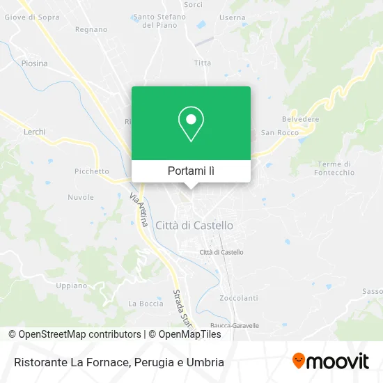 Mappa Ristorante La Fornace