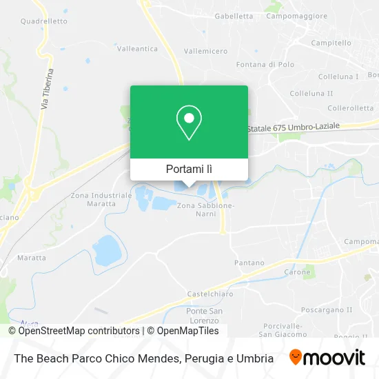 Mappa The Beach Parco Chico Mendes