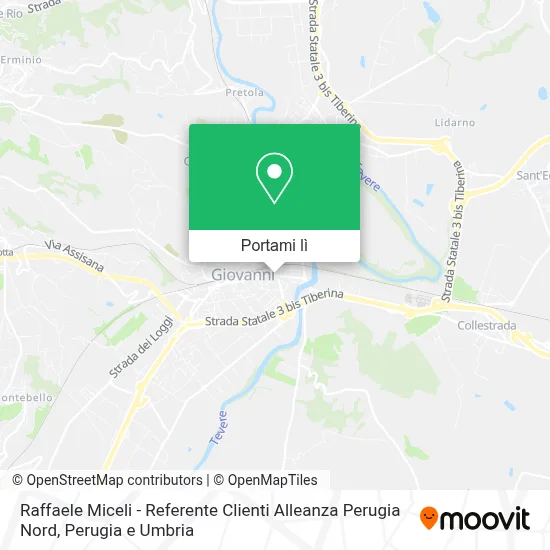 Mappa Raffaele Miceli - Referente Clienti Alleanza Perugia Nord