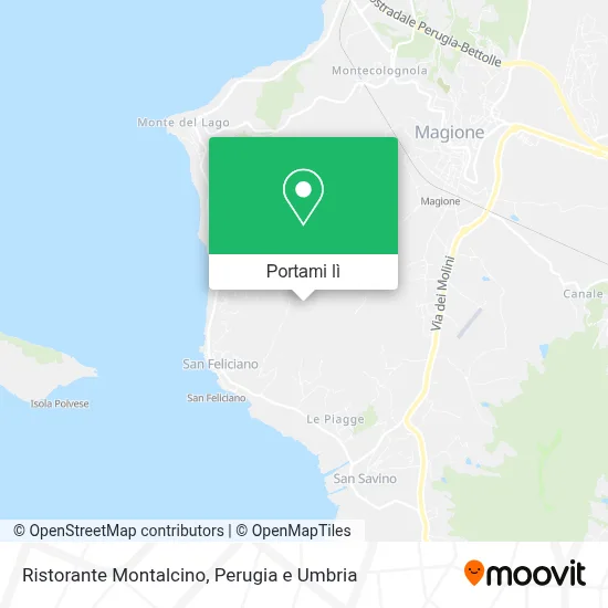 Mappa Ristorante Montalcino