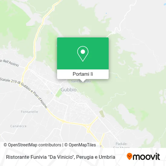 Mappa Ristorante Funivia "Da Vinicio"