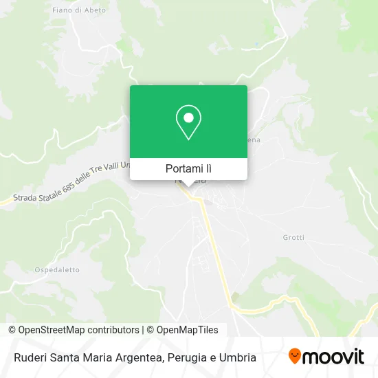 Mappa Ruderi Santa Maria Argentea