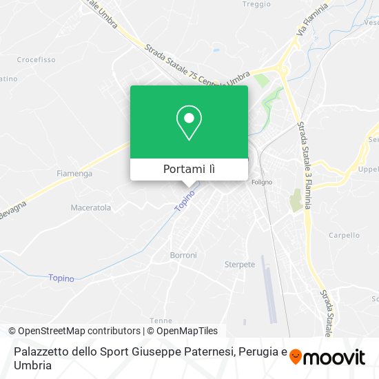 Mappa Palazzetto dello Sport Giuseppe Paternesi