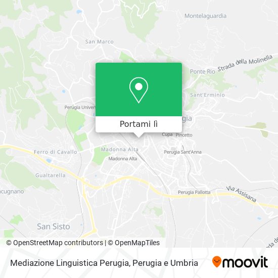 Mappa Mediazione Linguistica Perugia