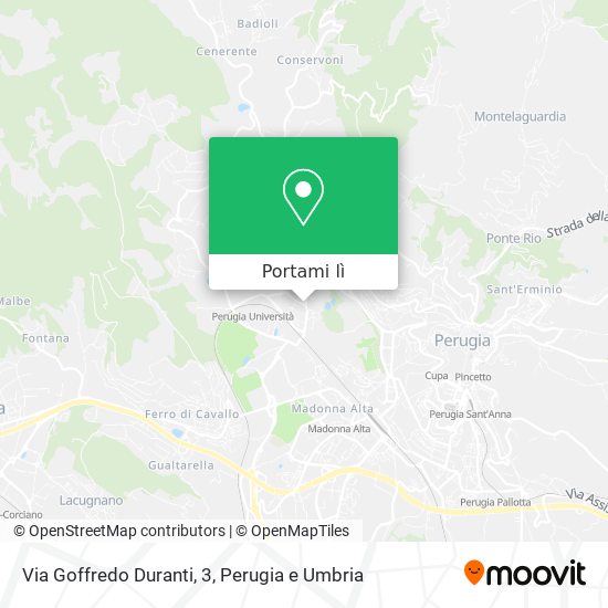 Mappa Via Goffredo Duranti, 3